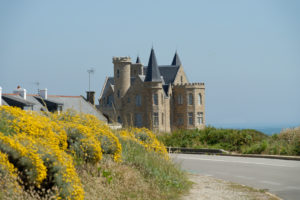 Chateau Turpault on the Cote Sauvage coast, Quiberon peninsula, Departement Morbihan, Atlantic, Brittany, France Chateau Turpault on the Cote Sauvage coast, Quiberon peninsula, Departement Morbihan, Atlantic, Brittany, France